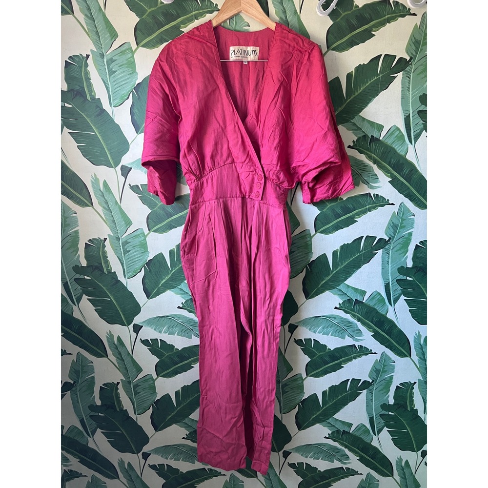 Platinum by Dorothy Schoelen Jumpsuit Women 12 Pink